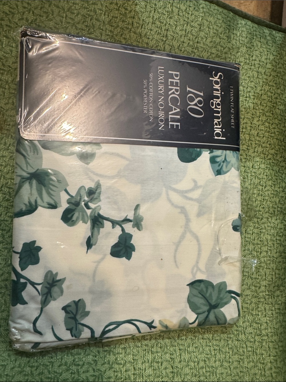 NOS Vintage Twin Flat Springmaid 180 Percale Sheet